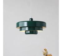 Lampada Hging A Testa Singola in Alluminio Lampada Pendt in Metallo retrò in Orge Verde Moderna Gabbia per Fattoria Chdelier per Sala da Pranzo in Camera da Letto, B