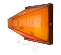 Lampada Illusion - Lampada Da Comodino In Legno Luce Notturna | Lampada Da Comodino Con Illuminazione Ambientale Di Design Unico, Illuminazione Per La Decorazione Della Casa Di Qualità Eccellente Per