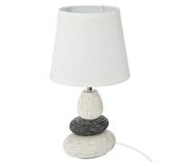 Atmosphera Lampada da Tavolo in Ceramica Decorato Sasso con 3 rulli H33