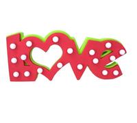 Lampada in plastica, Love, con 18 LED