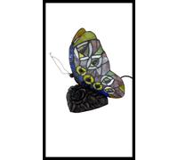 Lampada in stile Tiffany da tavolo farfalla scrivania comodino ufficio sala