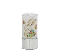 Lampada in vetro 7x15 cm con decoro Coniglietto
