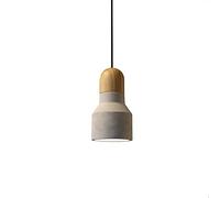 Lampada Industriale Cucina in Legno Isola Sospensione Luce con Paralume al Cemento, Geometrica lampadario del soffitto di Illuminazione per Sala da Pranzo a soppalco della Fattoria