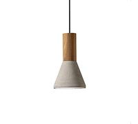 Lampada Industriale Cucina in Legno Isola Sospensione Luce con Paralume al Cemento, Geometrica lampadario del soffitto di Illuminazione per Sala da Pranzo a soppalco della Fattoria