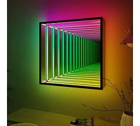 Lampada Infinity Mirror Tunnel - Luce Notturna LED 3D Sensoria per Casa | Lampada a specchio infinito - Illuminazione sensoriale per decorare casa, scrivania, soggiorno e feste
