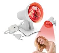 Lampada Infrarossi Riscaldante, Afenau 150W Lampade Infrarossi Riscaldanti con regolazione della temperatura a 4 livelli, Red Light Therapy per il Sollievo da Dolori a Corpo Intero
