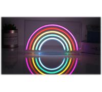 Lampada insegna led neon in cornice plex Cm. 23x4x13 - Arcobaleno