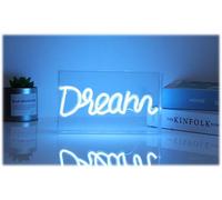 Lampada insegna led neon in cornice plex Cm. 23x4x13 - Dream