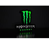 Lampada Insegna Luminosa USB C LED Lightbox Monster Energy Drinks LOGO 3D