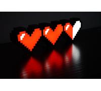 Lampada Insegna Luminosa USB C LED Targa Lightbox Cuori Zelda Salute 3D Printed
