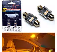 Lampada Interna A LED Canbus Senza Errori DE3021 5W Arancione Due Bulbi Upgrade