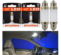 Lampada Interna Dome Upgrade Sylvania ZEVO LED 578 Bianco 6000K Due Lampadine OE