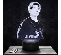 Lampada Jimin decorazione per camera da ragazza Lampada 3D Jimin oggetto k-pop Corea Pop Coreana idea regalo decorazione luce soffusa luce notturna decorazione ufficio. Natale. regalo adolescente TOP