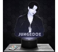 Lampada Jungkook decorazione camera da ragazza Lampada 3D Jungkook oggetto k-pop Corea Pop Coreana idea regalo decorazione luce soffusa luce notturna decorazione ufficio. Idea Regalo Natale TOP