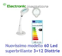 LAMPADA LABORATORIO ESTETICO SALDATURA ELETTRONICA SUPPORTO 3-12 DIOTTRIE 60 LED