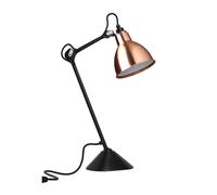 Lampada Lampada da Tavolo N205 Bianco e Nero Opaco & Rame