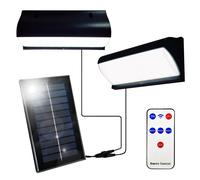 lampada lampadario solare da esterno applique pannello 2 luci telecomando