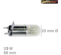 Lampada Lampadina 25W 2x 4,8AMP Microonde Come Moulinex Toshiba Whirlpool