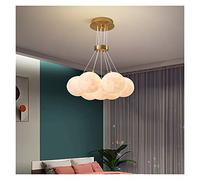 Lampada lampadina a lampadario a LED moderno lampada a led soggiorno moderno soggiorno 3d lunare stampata per la luce appesa ardeggio per la luce delle sospensioni camera da letto lampada da letto