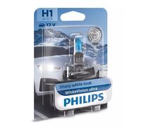 Lampada Lampadina Fari Auto Philips WhiteVsion Ultra H1 12V 55W 12258WVUB1