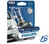 LAMPADA LAMPADINA FARO AUTO PHILIPS WHITE VISION HB4 12;8 V 55W 9006WHVB1