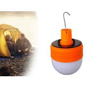 Lampada Lampadina Solare Multifunzione Ricaricabile USB Gancio T-9638