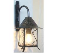 LAMPADA LANTERNA APPLIQUE PLAFONIERA CILINDRO MENSOLA IN FERRO BATTUTO