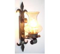 LAMPADA LANTERNA APPLIQUE PLAFONIERA GABRIELLA IN FERRO BATTUTO 1 LUCE