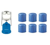 LAMPADA LANTERNA CAMPING 206 L CAMPINGAZ INCLUSI 6 PEZZI CARTUCCIA GAS C206 GLS