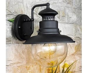 Lampada Lanterna da Parete 60W Bauer Marina Nera