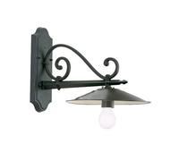 Applique Esterno Contemporanea Antique Alluminio E Porcellana Grigio 1 Luce E27