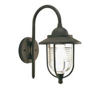 LAMPADA LANTERNA DA PARETE 'PORTO' 60 W - cm.35x18x27 RUGGINE