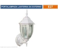 LAMPADA LANTERNA FARETTO DA MURO APPLIQUE DA GIARDINO ATTACCO E27 DA ESTERNO
