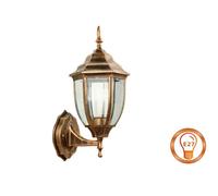 LAMPADA LANTERNA FARETTO DA MURO APPLIQUE DA GIARDINO ATTACCO E27 DA ESTERNO [EEK: A+]