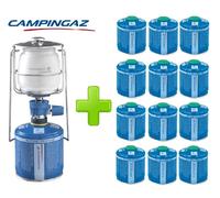 LAMPADA LANTERNA GAS LUMOGAZ PLUS CAMPINGAZ 80 WATT + 10 PEZZI CARTUCCIA CV300