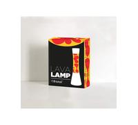 Lampada Lava 40 cm con Base bianca, Liquido Giallo e Cera Rossa cod. XL1757