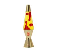 Legami - Lava Lamp Magmastic, Lampada Lava Effetto Rilassante, Liquido Giallo Lava Rossa, Lampadine Incluse, Diametro 11 cm, Altezza 36,3 cm, Tema Gold