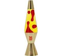 Legami - Lava Lamp Magmastic, Lampada Lava Effetto Rilassante, Liquido Giallo Lava Rossa, Lampadine Incluse, Diametro 11 cm, Altezza 36,3 cm, Tema Gold