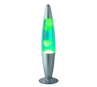 Lampada Lava Lamp da Interno H 41 in Metallo Argento
