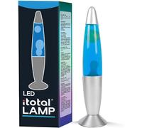 ® - Lampada Lava LED Con Resistenza Scalda Cera, Senza Lampadina (BLU Base Silve