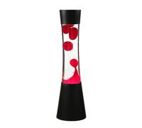 Lampada lava retrò rossa, lampada lava, d'atmosfera, 39,5 cm, lampadina inclusa, G9 30 W con interruttore a cavo, calda, attiva, sala giovani, lampada decorativa