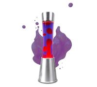 Lampada Lava Rosa E Viola - Lava Lamp | Lavalamp | Lampada Da Scrivania 38 Cm | Abat Jour Da Comodino | Lampade Da Comodino | Decorazioni Casa | Lampade Notturna Per Bambini | Regali Originali