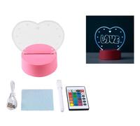 Lampada Lavagna Luminosa FOLLOW YOUR HEART - Total Juggling cod XL2330H