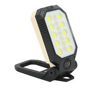 Lampada Lavoro a LED, Lampada Lavoro COB Ricaricabile Ad Adsorbimento Magnetico Regolabile, Impermeabile IP66, per Esterni, Manutenzione Auto, Campeggio