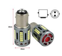 Lampada LED 1156 BA15S P21W 100% Canbus 12V 21W Bianco 6000K Piedi Dritti