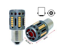 Lampada Led 1156 BA15S P21W 100% Canbus 12V 21W Effettiva Arancione Piedi Dritt