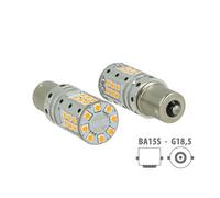 Lampada Led 1156 BA15S P21W Canbus 12V 25W Reale Arancione Per Frecce No Errore