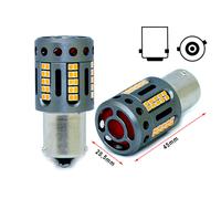 Lampada Led 1156 BAU15S PY21W 100% Canbus 12V 21W Effettiva Arancione Piedi Sto