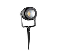 LAMPADA LED 12W CON PICCHETTO BIANCO NATURALE NERA IP65 VT-857-LED217545 V-TAC