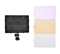 Lampada LED 160PCS alta luminosità, luminosità regolabile, temperatura colore 6000K, alimentazione DC esterna & batteria NP F, design riflettore efficiente, lampada da tavolo multifunzione